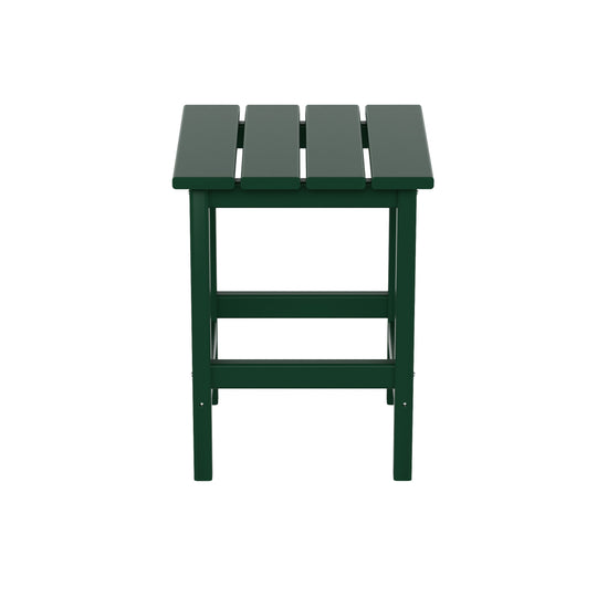 Malibu 3 Pieces Outdoor Poly Adirondack Coffee Table and Side Table Set