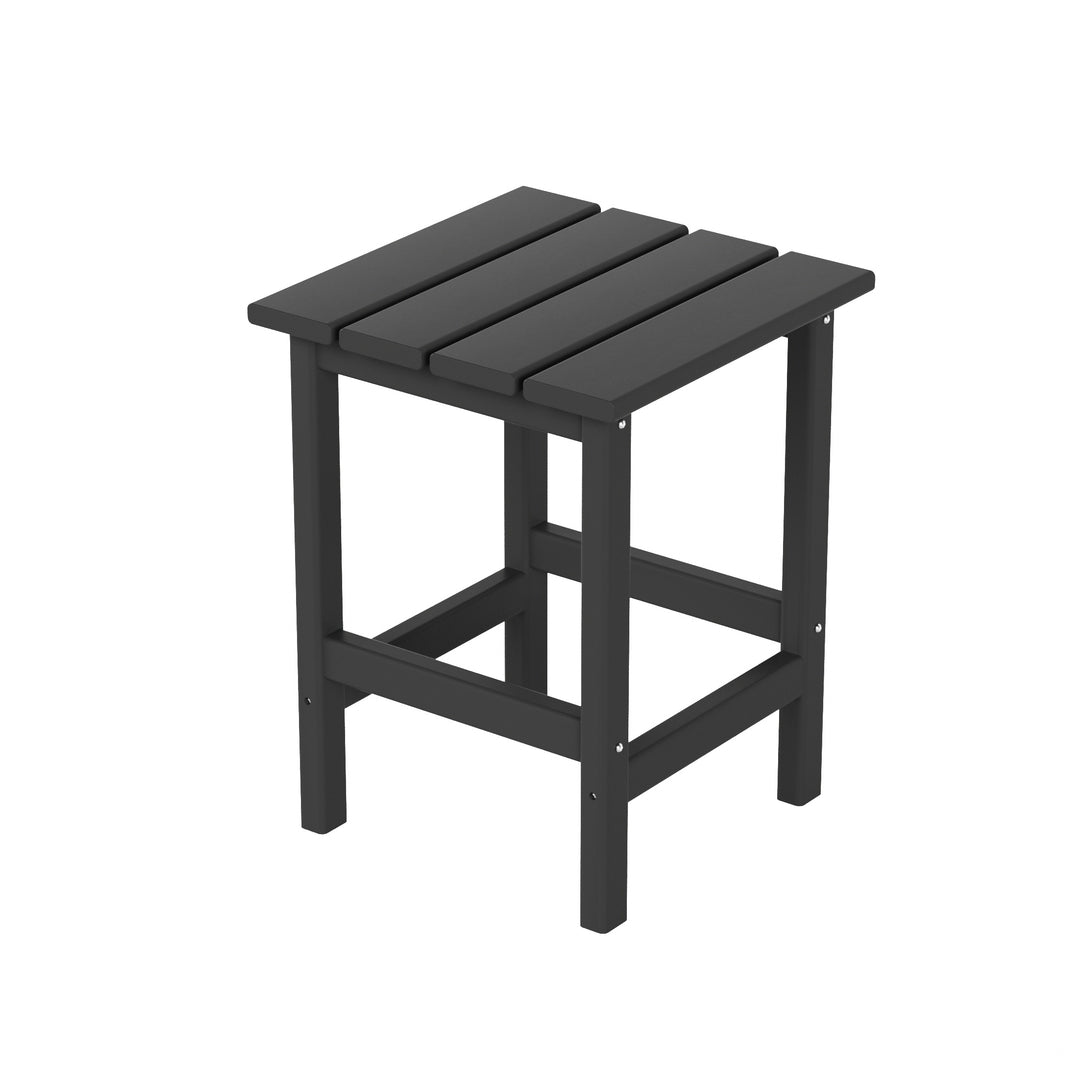 Malibu 3 Pieces Outdoor Poly Adirondack Coffee Table and Side Table Set