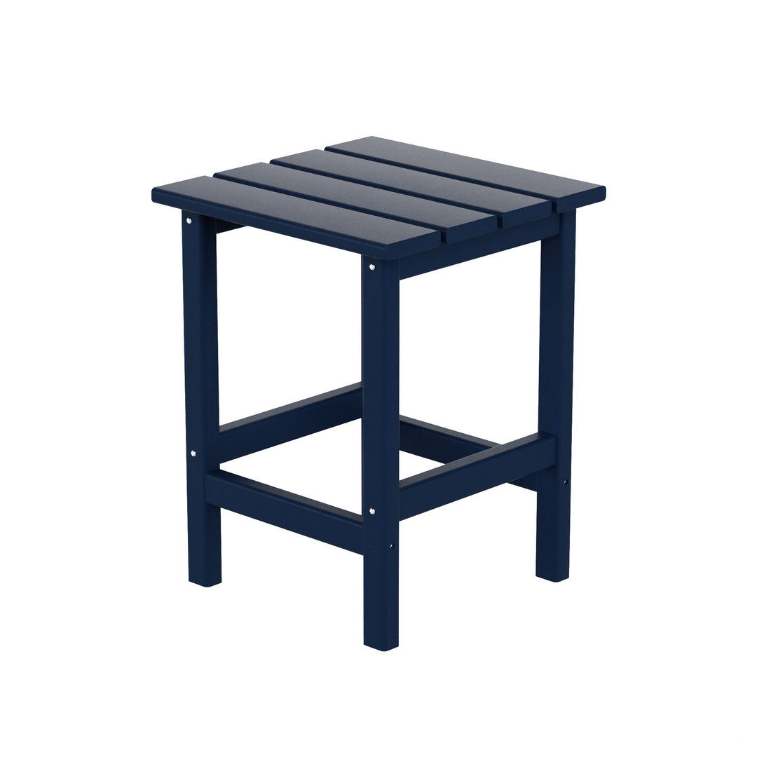 Malibu 3 Pieces Outdoor Poly Adirondack Coffee Table and Side Table Set