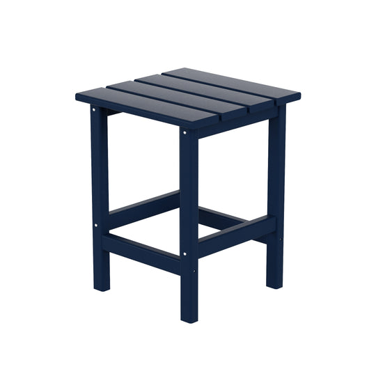 Malibu 3 Pieces Outdoor Poly Adirondack Coffee Table and Side Table Set