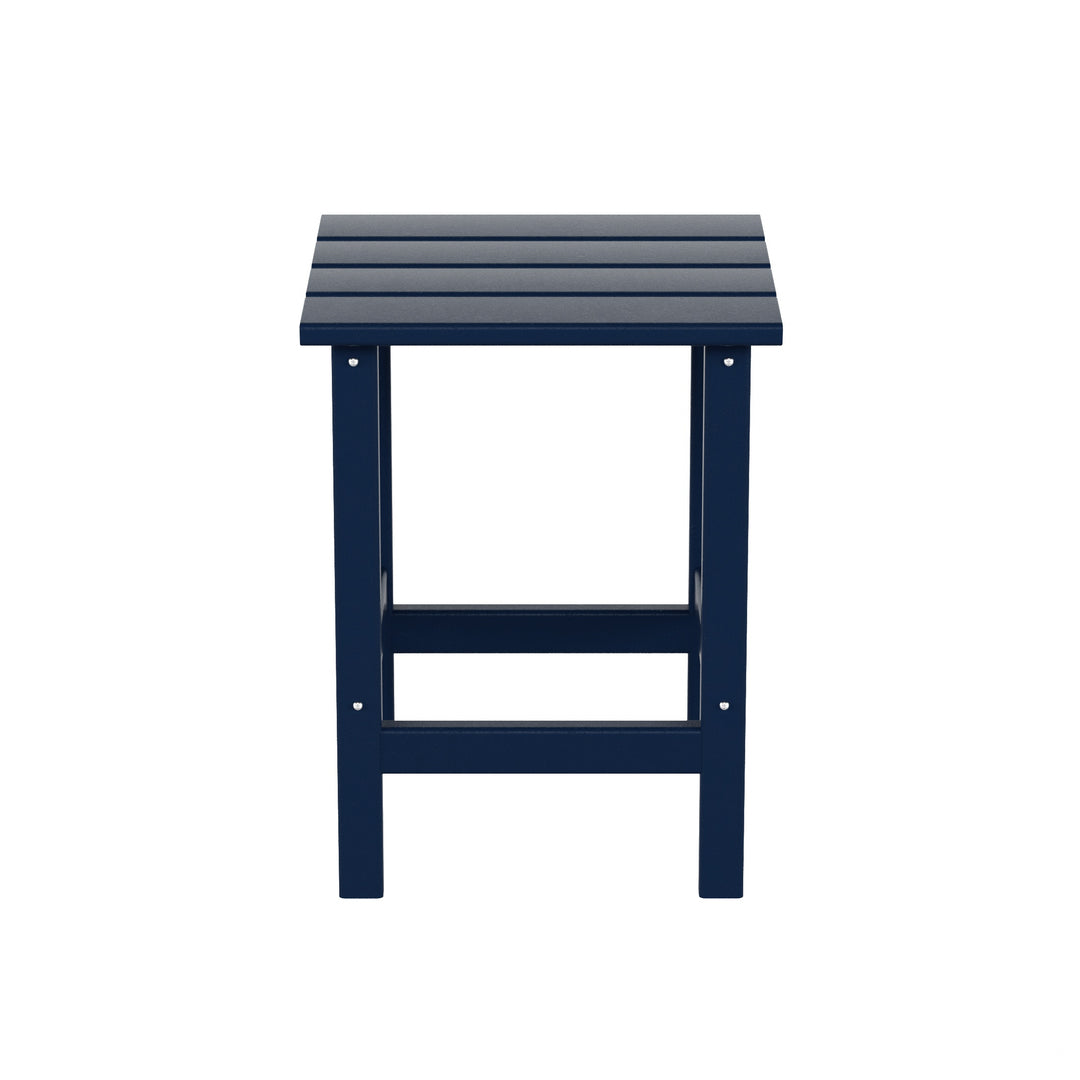 Malibu 3 Pieces Outdoor Poly Adirondack Coffee Table and Side Table Set