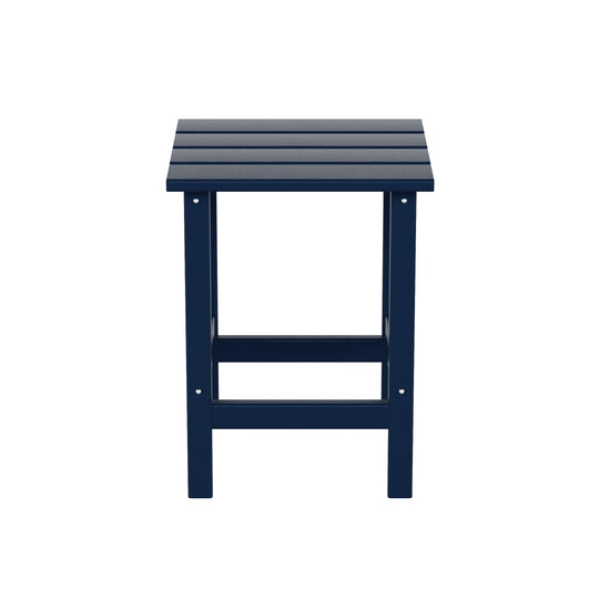 Malibu 3 Pieces Outdoor Poly Adirondack Coffee Table and Side Table Set