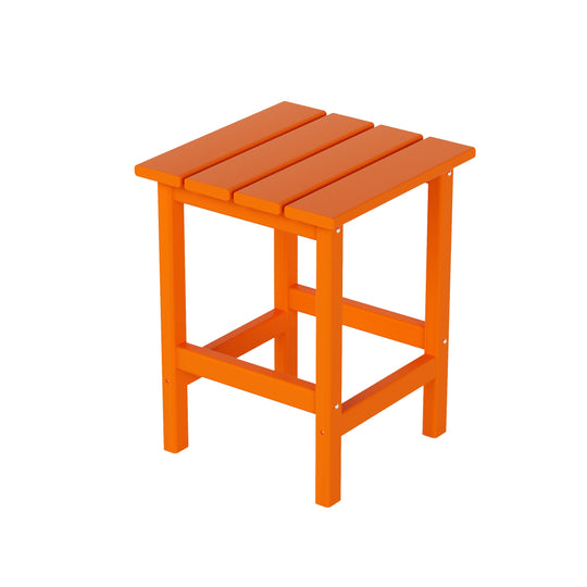 Malibu 3 Pieces Outdoor Poly Adirondack Coffee Table and Side Table Set