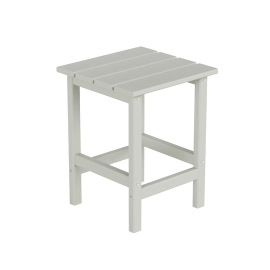 Malibu 3 Pieces Outdoor Poly Adirondack Coffee Table and Side Table Set