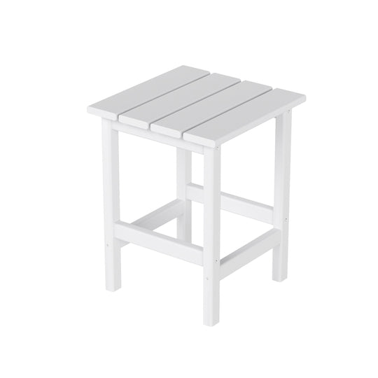 Malibu 3 Pieces Outdoor Poly Adirondack Coffee Table and Side Table Set
