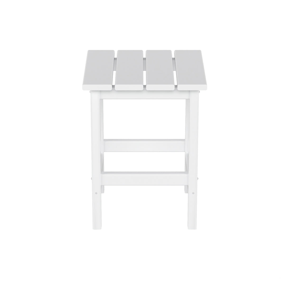 Malibu 3 Pieces Outdoor Poly Adirondack Coffee Table and Side Table Set