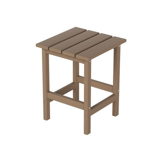 Malibu 3 Pieces Outdoor Poly Adirondack Coffee Table and Side Table Set