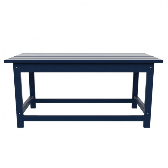 Malibu 3 Pieces Outdoor Poly Adirondack Coffee Table and Side Table Set