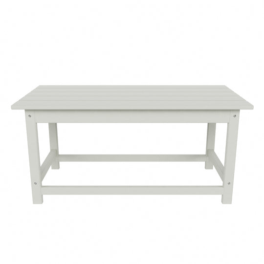 Malibu 3 Pieces Outdoor Poly Adirondack Coffee Table and Side Table Set