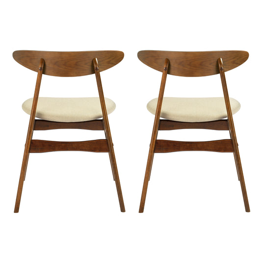 Lalia 4-Piece Solid Wood Upholstered Chair and Dining Table Bench Dining Set