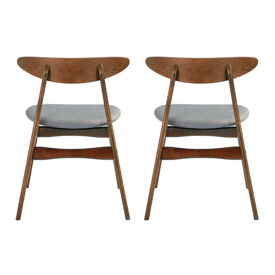 Lalia 4-Piece Solid Wood Upholstered Chair and Dining Table Bench Dining Set