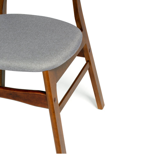 Lalia 4-Piece Solid Wood Upholstered Chair and Dining Table Bench Dining Set