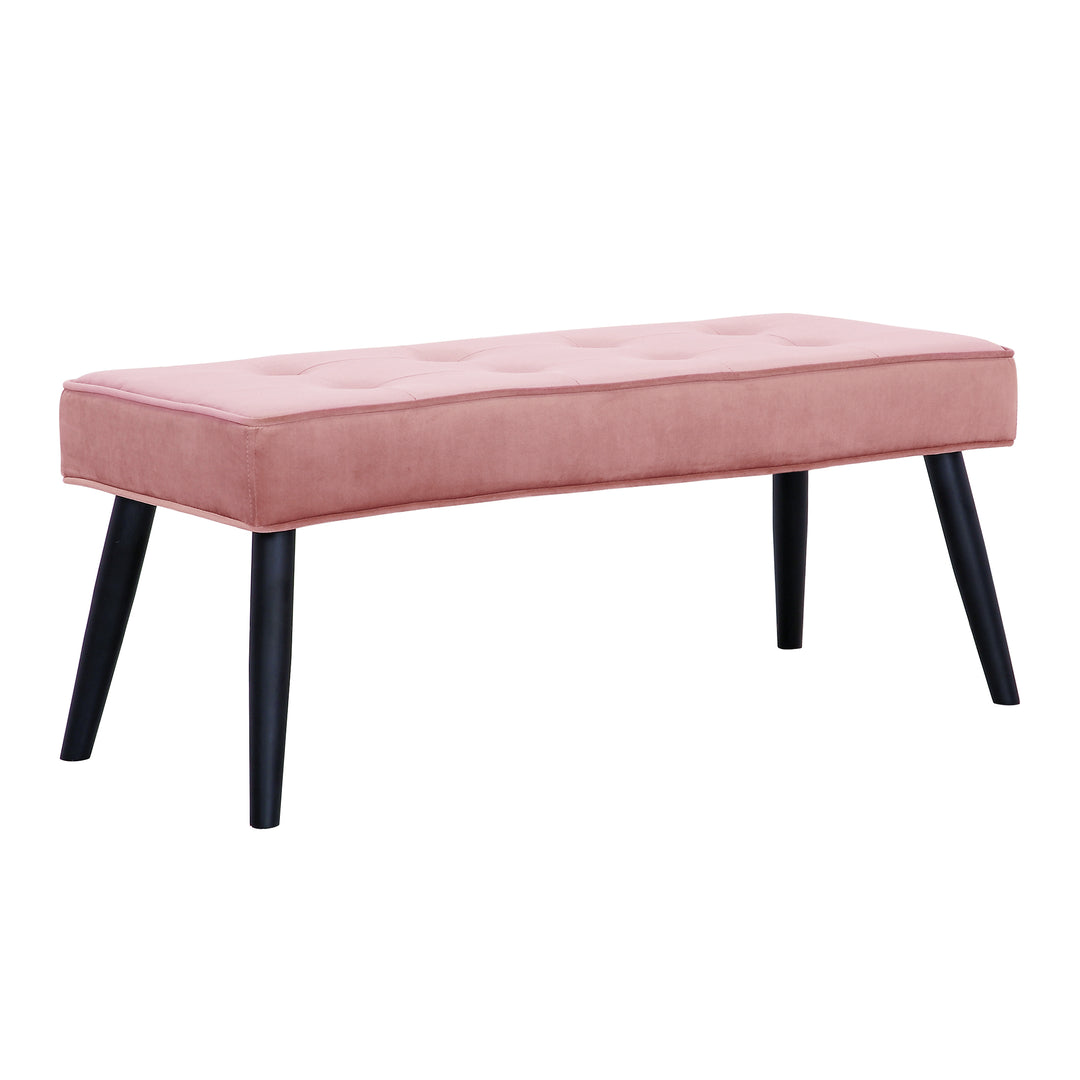 Wordford Tufted Velvet Upholstered Bench