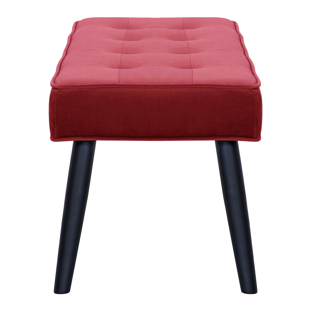 Wordford Tufted Velvet Upholstered Bench
