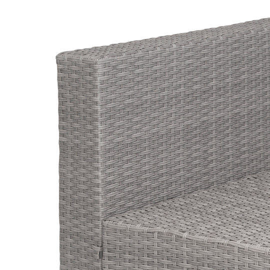 Irvine 3-Piece Outdoor Patio Rattan Wicker Sofa Conversation Set