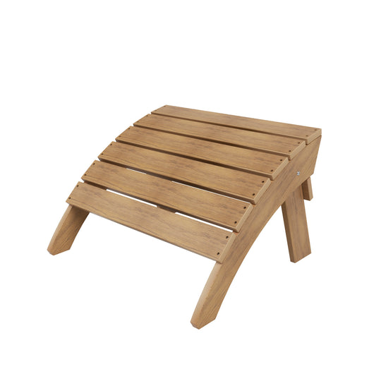 Tuscany HIPS 12-Piece Outdoor Folding Adirondack Chair With Side Table and Folding Ottoman Set