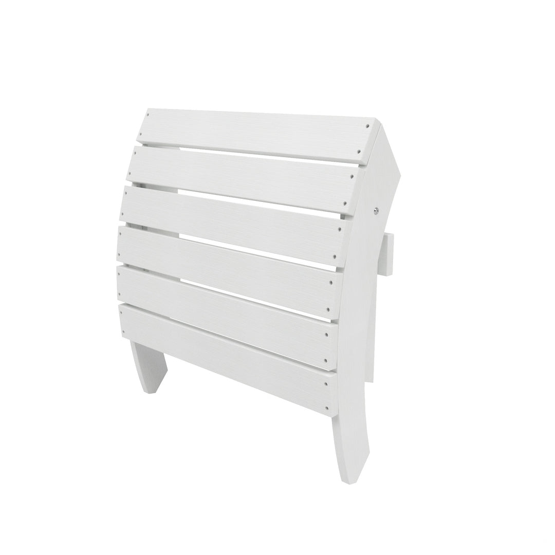 Tuscany HIPS 12-Piece Outdoor Folding Adirondack Chair With Side Table and Folding Ottoman Set
