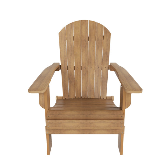 Tuscany HIPS 12-Piece Outdoor Folding Adirondack Chair With Side Table and Folding Ottoman Set