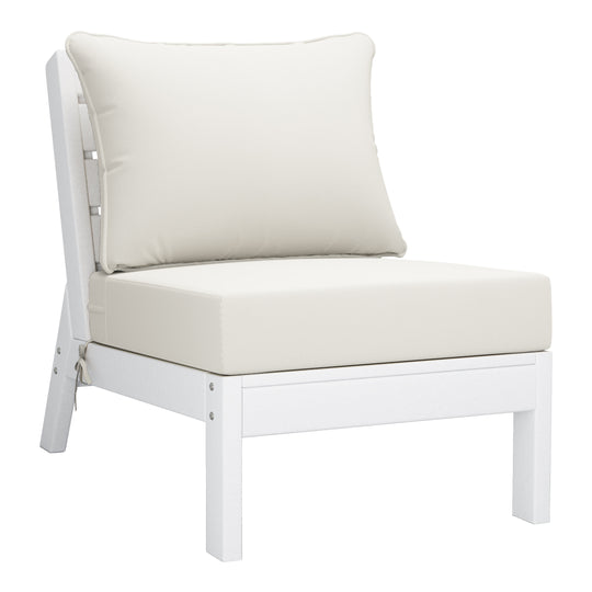 Avalon Outdoor Patio HDPE Sectional Sofa with Patio Cushions