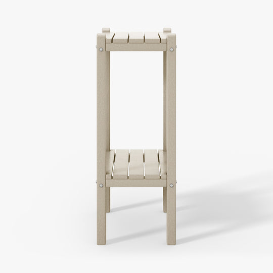 Malibu 36" Outdoor Adirondack HDPE 2-Tier Patio Side Table