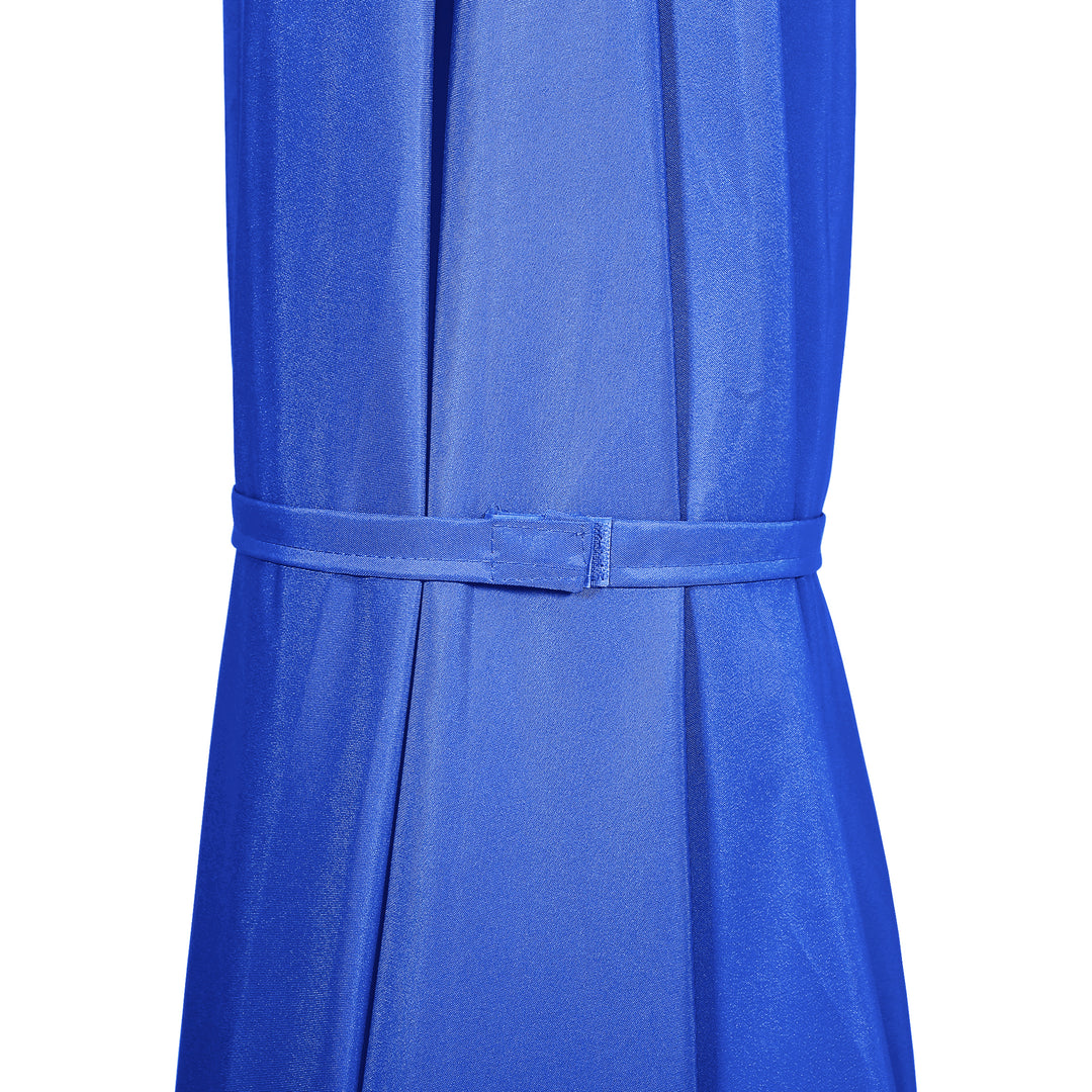 Lanai 9 Ft Outdoor Patio Half Market Umbrella