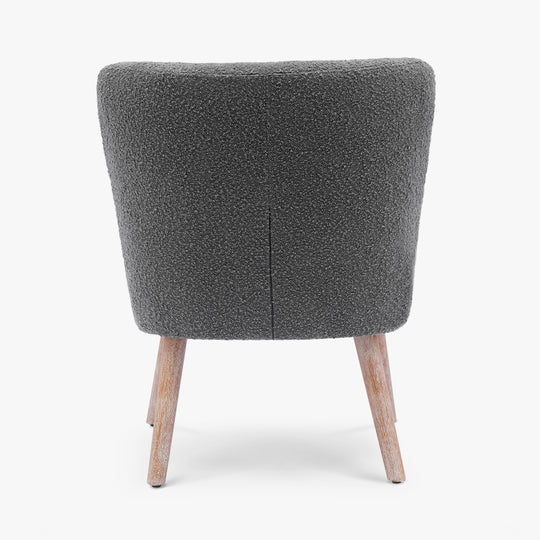 Genevieve 25" Wide Upholstered Boucle Accent Chairs (Set of 2)