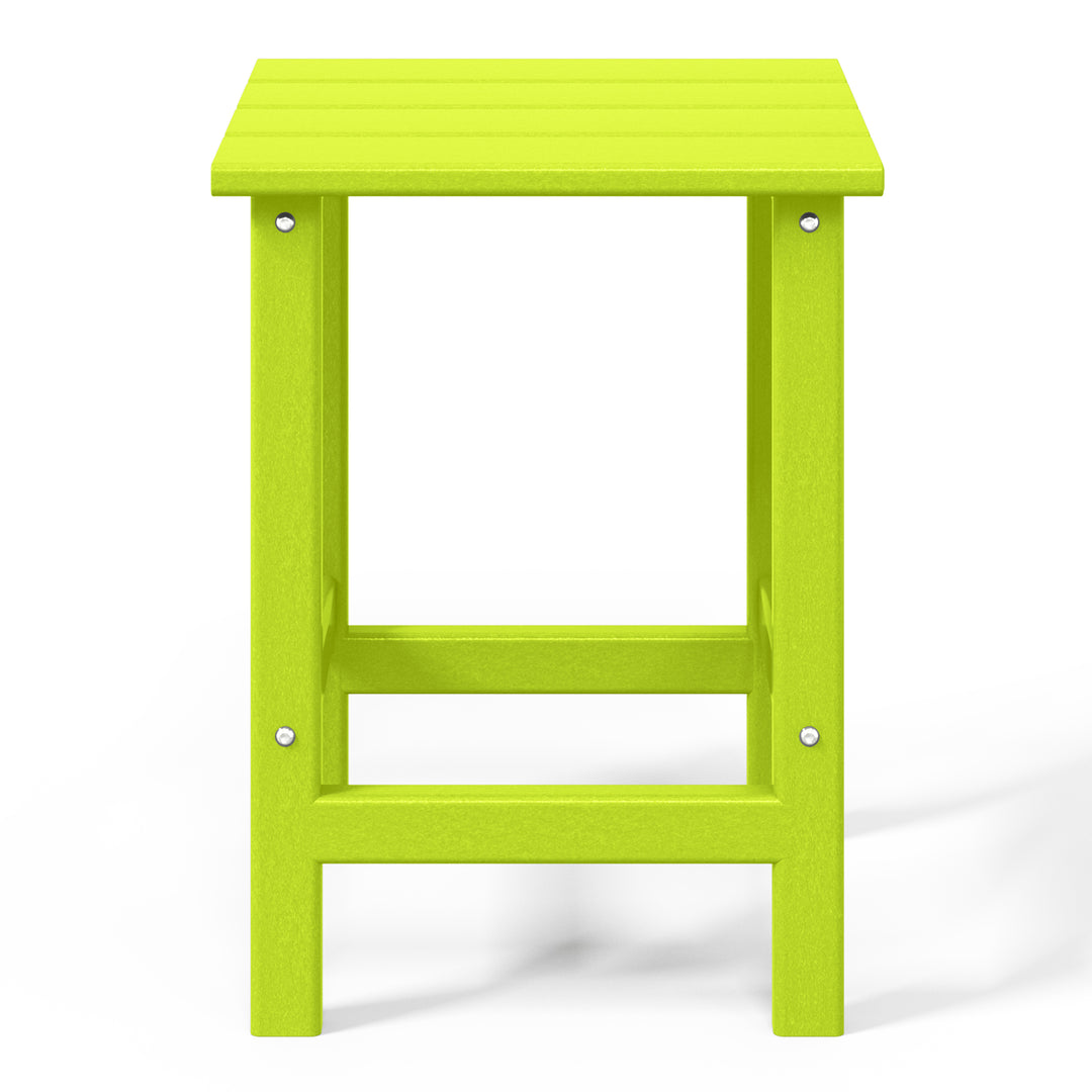 Malibu 14" square outdoor Side table for Adirondack chair
