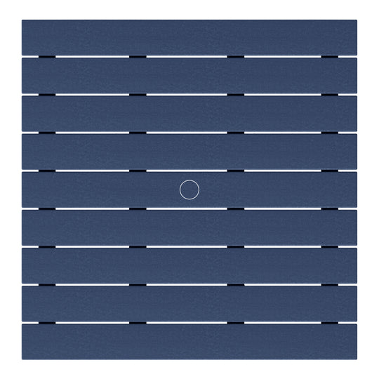 Dylan 5-Piece Outdoor Patio HDPE Adirondack Chair With Square Coffee Table Conversation Set