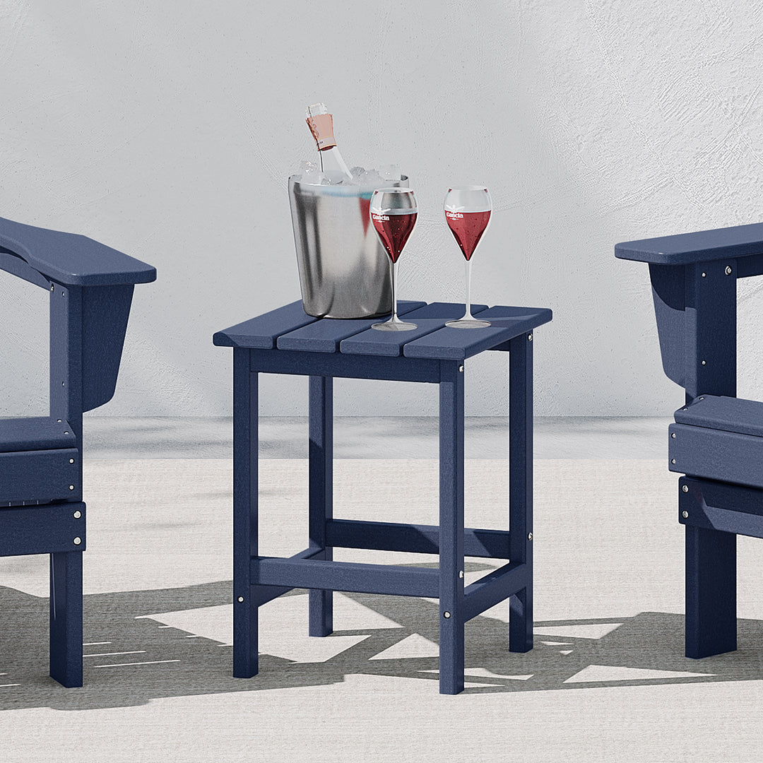Malibu 14" square outdoor Side table for Adirondack chair