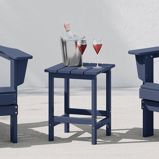 Malibu 14" square outdoor Side table for Adirondack chair