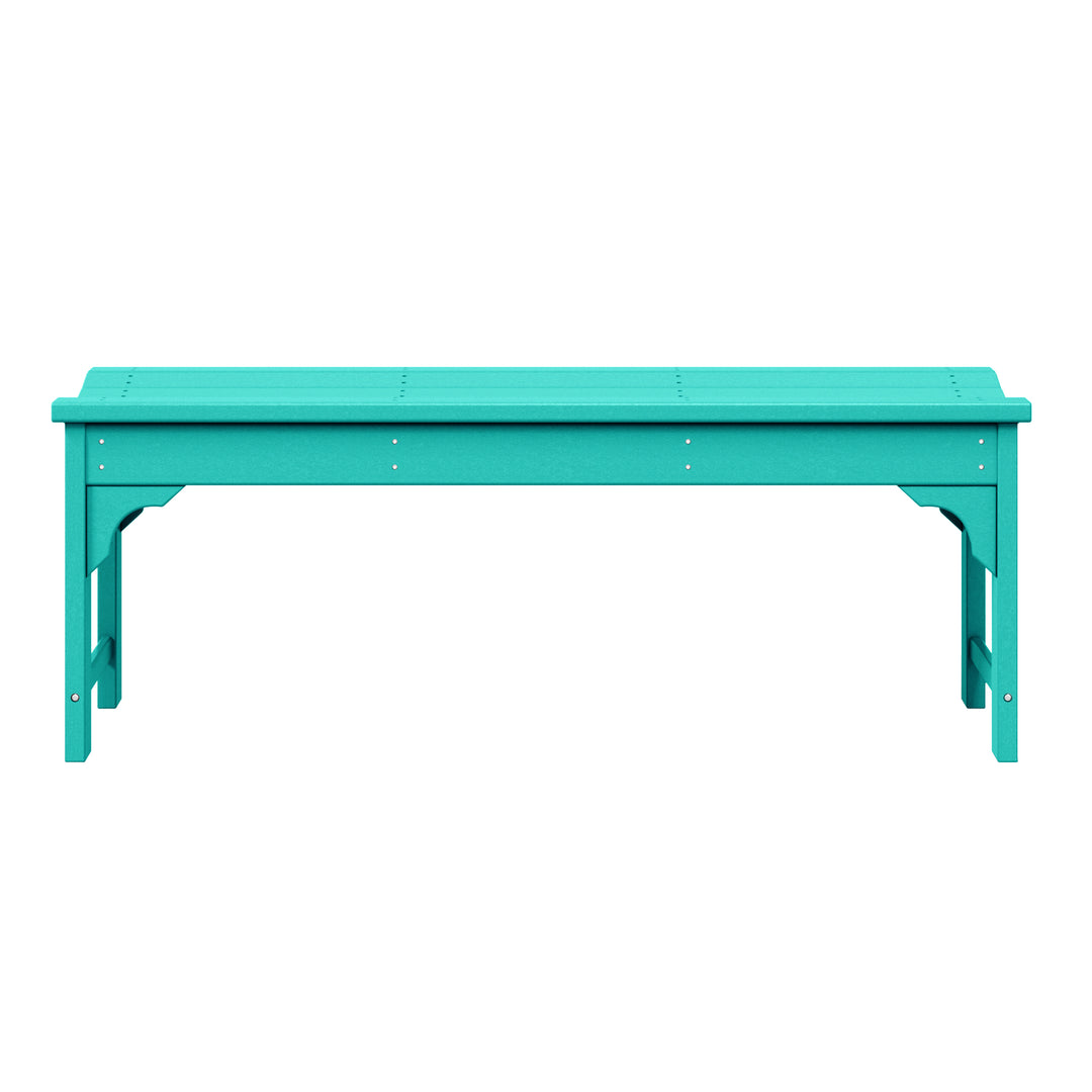 Malibu 48" length backless Poly Wood Outdoor / Garden bench