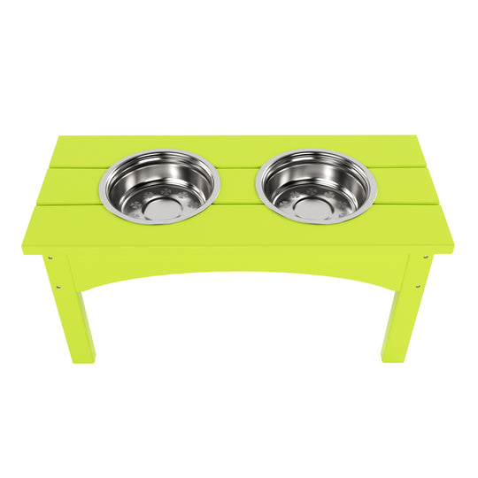 Malibu HDPE Weather Resistant Elevated Pet Feeder
