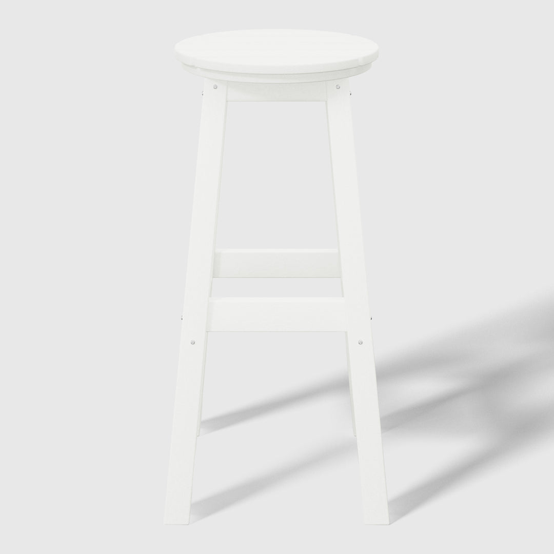 Malibu 29" HDPE Outdoor Patio Round Bar Stool