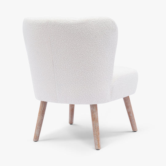 Genevieve 25" Wide Upholstered Boucle Accent Chairs (Set of 2)