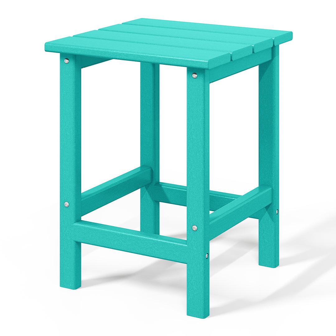 Malibu 14" square outdoor Side table for Adirondack chair