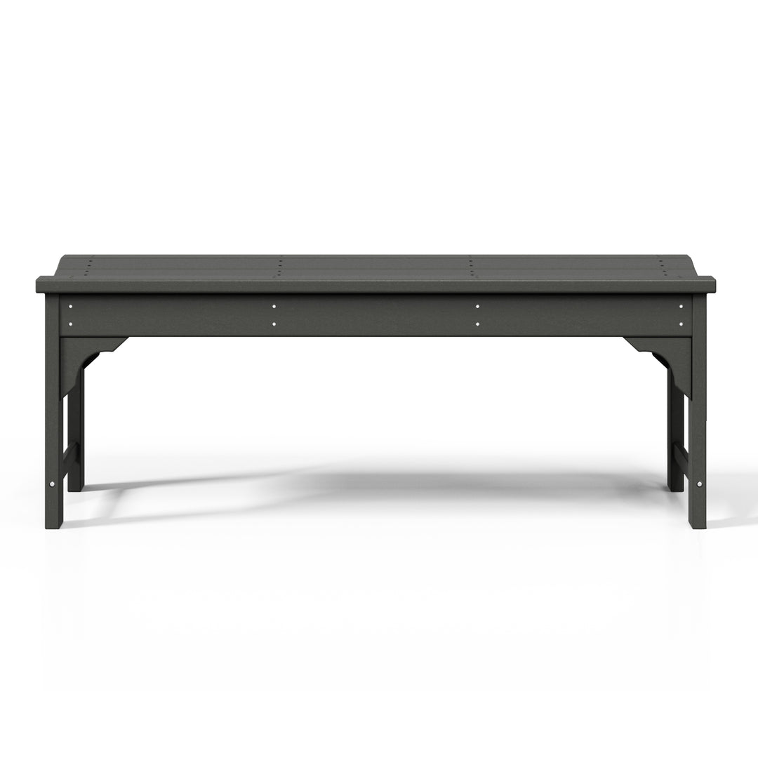 Malibu 48" length backless Poly Wood Outdoor / Garden bench