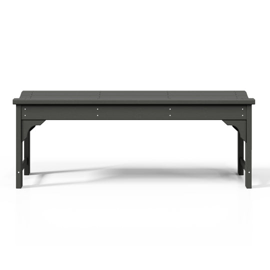 Malibu 48" length backless Poly Wood Outdoor / Garden bench