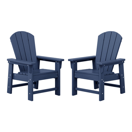 Malibu Kids Outdoor Adirondack Plastic Patio Chair (Set of 2)