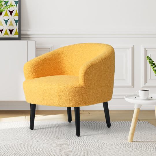 Alexandria 29" Wide Mid Century Modern Club Barrel Accent Armchair