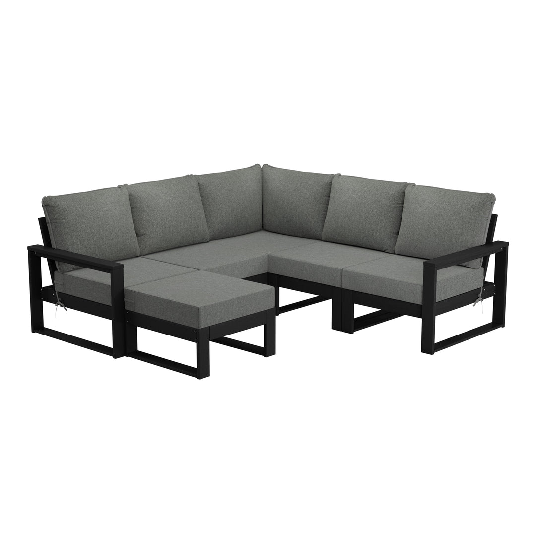 Montara 6-Piece Outdoor Patio Corner Sectional Sofa Conversation Set