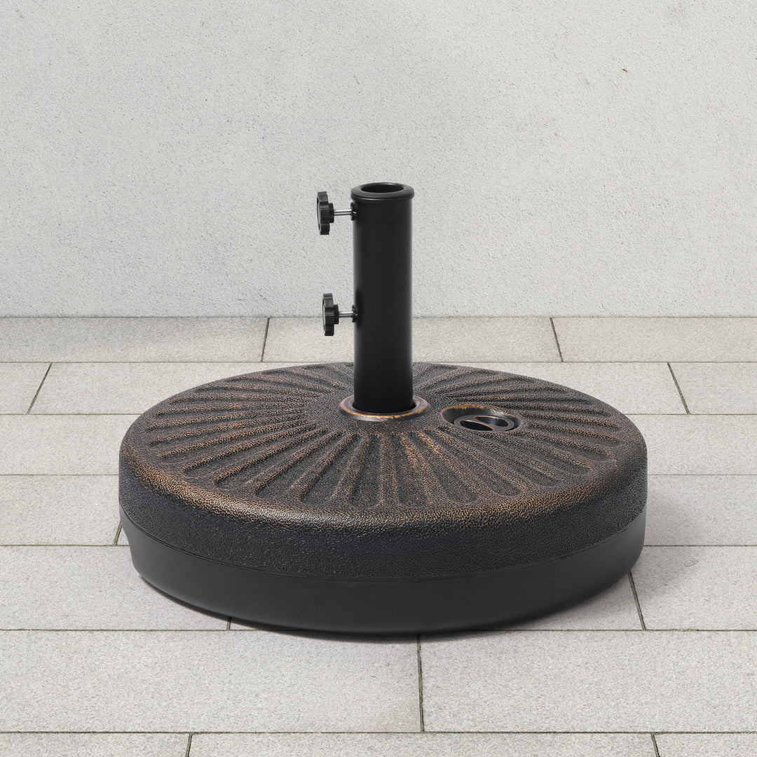 Easten 20" diameter round hard plastic free standing umbrella base