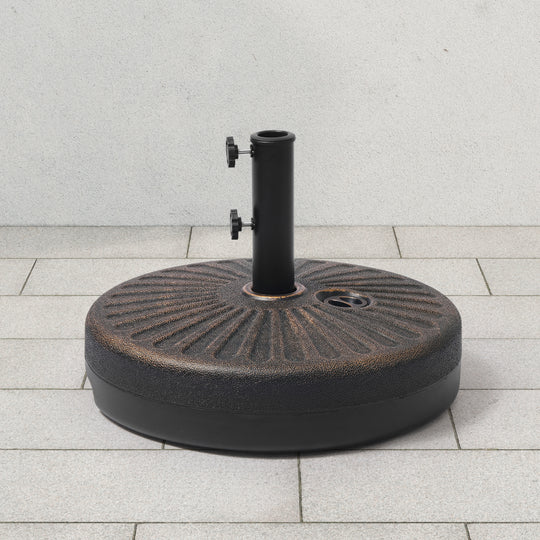 Easten 20" diameter round hard plastic free standing umbrella base