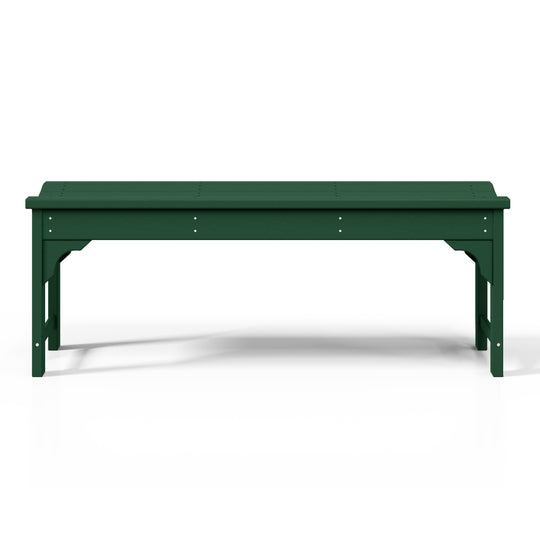 Malibu 48" length backless Poly Wood Outdoor / Garden bench