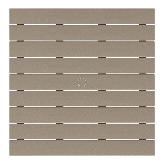 Malibu Low Outdoor HDPE Square Patio Coffee Table