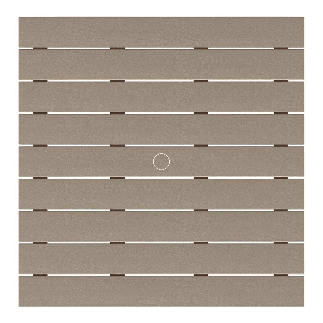 Dylan 5-Piece Outdoor Patio HDPE Adirondack Chair With Square Coffee Table Conversation Set