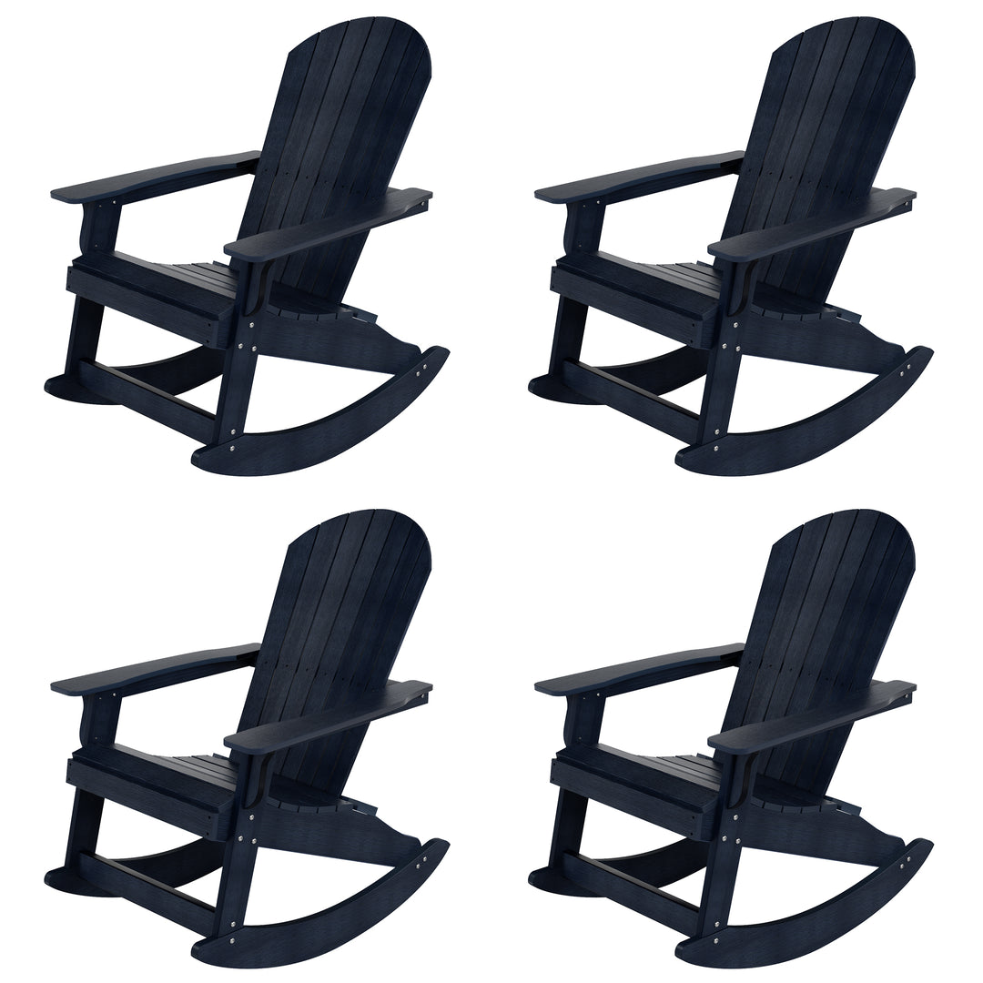Tuscany HIPS Outdoor Adirondack Rocking Chair (Set of 4)