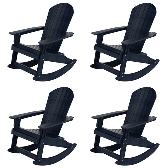 Tuscany HIPS Outdoor Adirondack Rocking Chair (Set of 4)