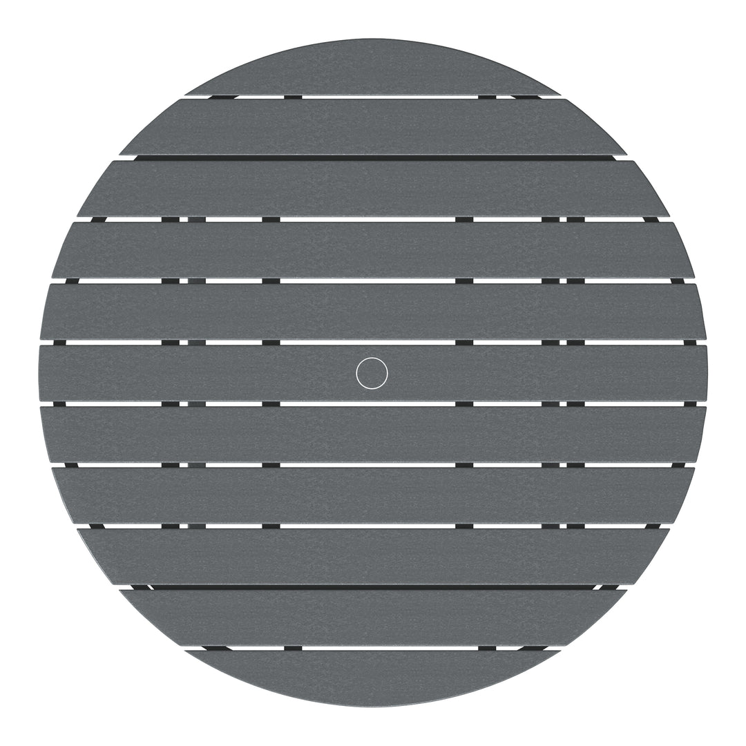 Dylan 5-Piece Outdoor Patio HDPE Adirondack Chair With Round Coffee Table Conversation Set