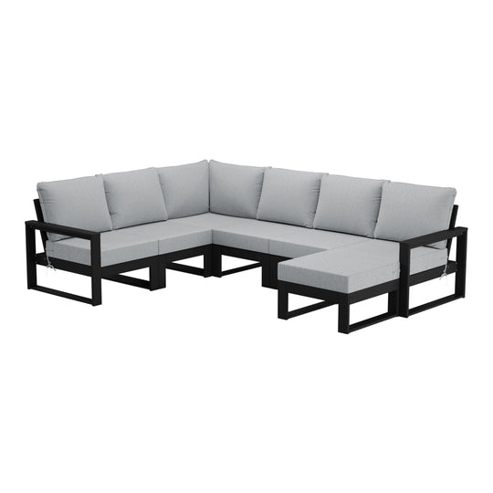 Montara 7-Piece Outdoor Modular L-Shaped Corner Patio Sectional Sofa Set