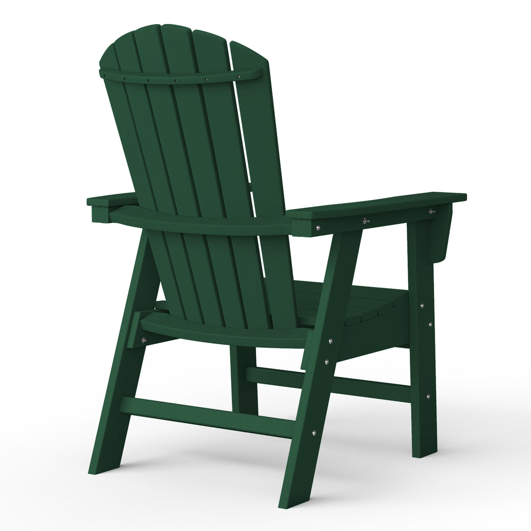 Dylan Outdoor Patio Shell-back Adirondack Dining Chair Weather Resistant